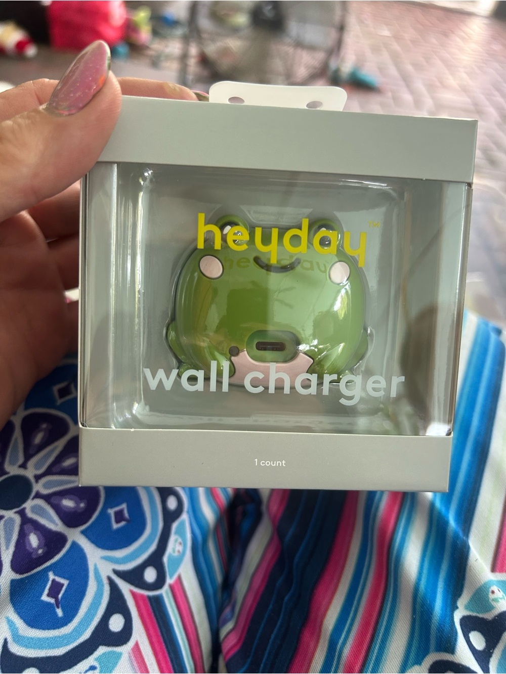 heyday Green Frog USB Wall Charger